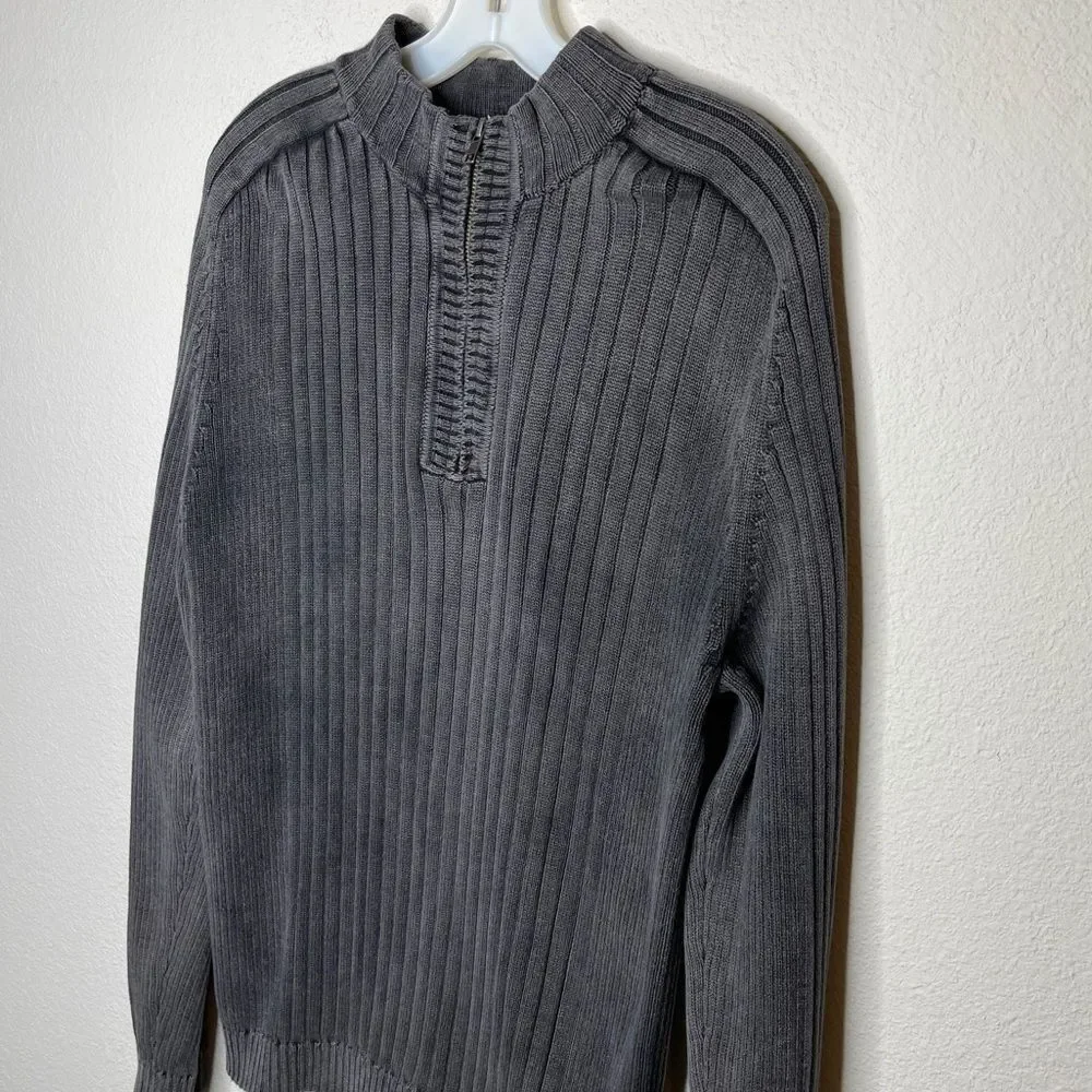 Roundtree & Yorke Casuals Ribbed Zip Neck‎ Sweater